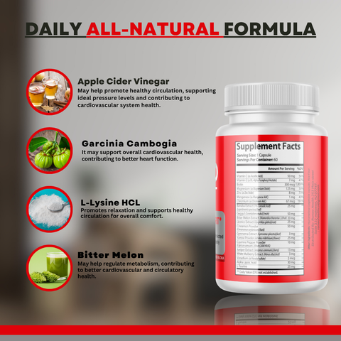 (6 Pack )Glyco Boost Pills - Glyco Boost Blood Health Support Formula - 60 Capsules