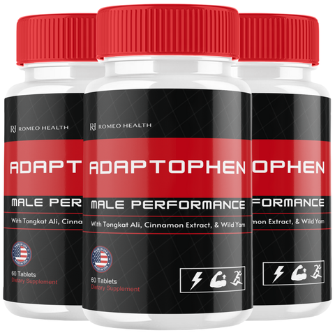 Adaptophen Official Optimal Male Performance And Stamina (3 Bottle)