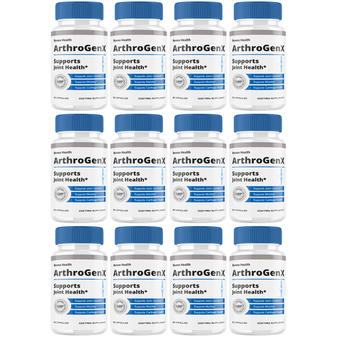 ArthroGenX Capsules, Official Arthro GenX Premium Supplement for Healthy Joints (12 Bottle)