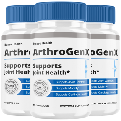 ArthroGenX Capsules, Official Arthro GenX Premium Supplement for Healthy Joints (3 Bottle)