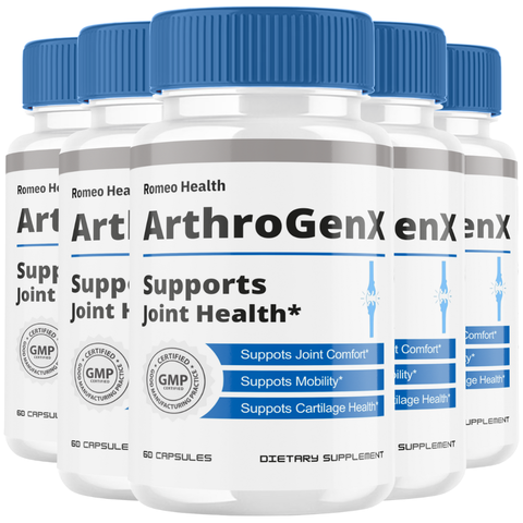 ArthroGenX Capsules, Official Arthro GenX Premium Supplement for Healthy Joints (5 Bottle)