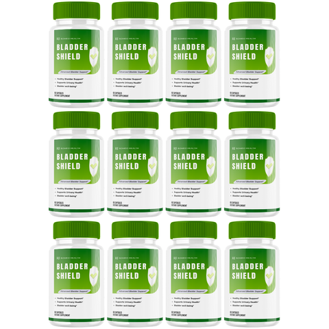 Bladder Shield Official Capsules, Advanced Urinary Tract Health Formula Pills (12 Bottle)