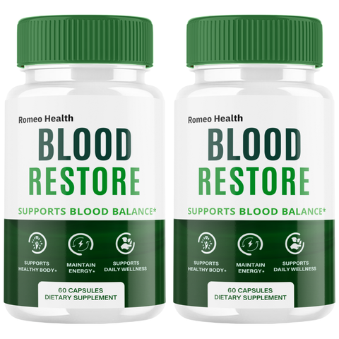 Blood Restore Capsules, Official Blood Restore Support Supplement Pills (2 Bottle)