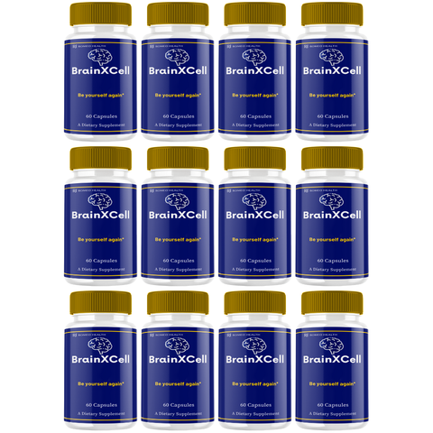 BrainXcell Official Mind Focus And Cognitive Boost (12 Bottle)