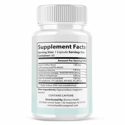 Burn Slim Weight Loss Support Pills, Official BurnSlim Healthy Energy (1 Bottle)