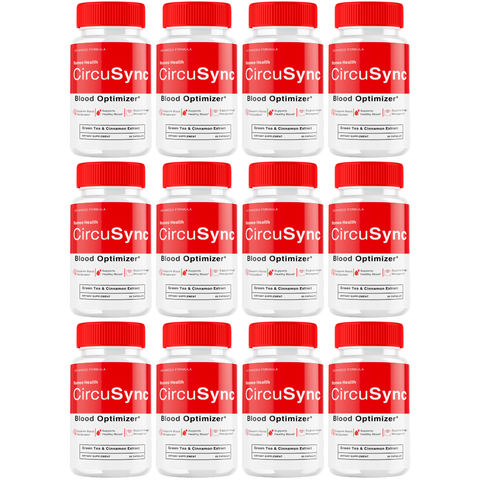CircuSync Official Blood Health Support Dietary Supplement (12 Bottle)