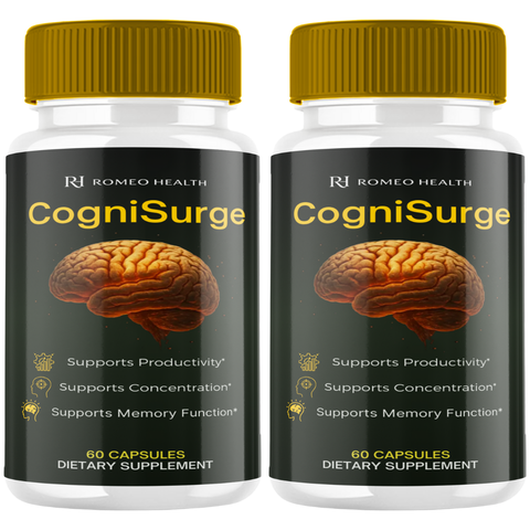 CogniSurge Official Brain Health & Memory Support (2 Bottle)