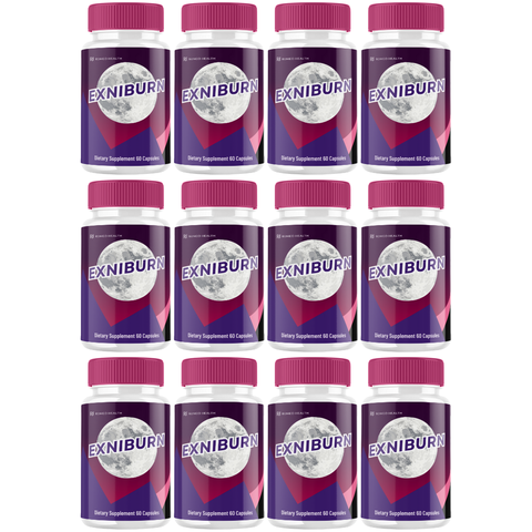 Exniburn Official Weight Loss Support Dietary Supplement (12 Bottle)