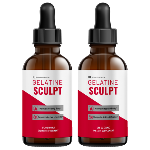 Gelatine Sculpt Official Drops Advanced Health & Weight Loss Supplement (2 Bottle)