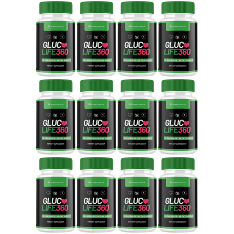 Gluco Life 360 Blood Health Support Supplement (12 Bottle)
