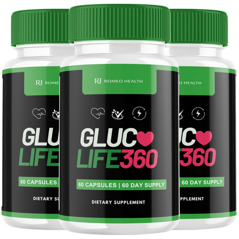 Gluco Life 360 Blood Health Support Supplement (3 Bottle)