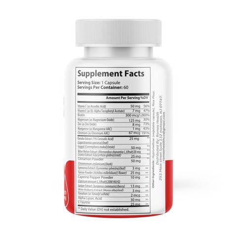 Gluco Revive Blood Support Supplement (5 Bottle)