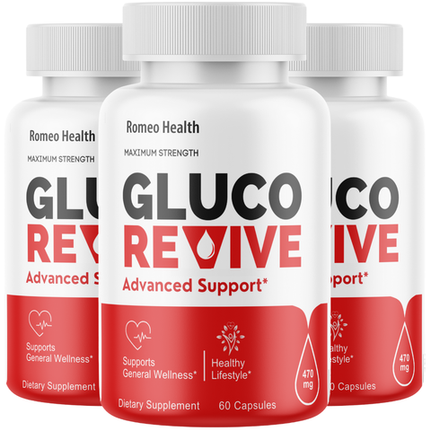 Gluco Revive Blood Support Supplement (3 Bottle)