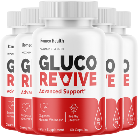 Gluco Revive Blood Support Supplement (5 Bottle)