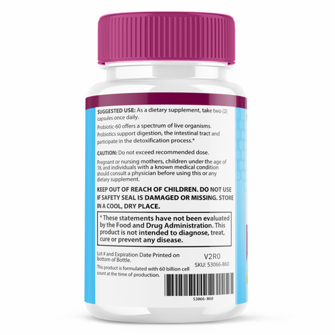 Gut Vita Official Digestion & Gut Health Probiotic (1 Bottle)