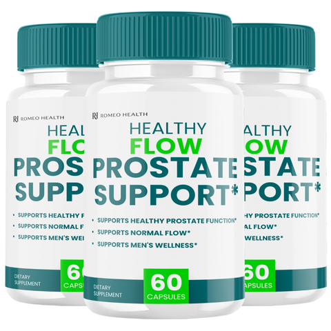 Healthy Flow Official Prostate Support Urinary Function Supplement (3 Bottle)