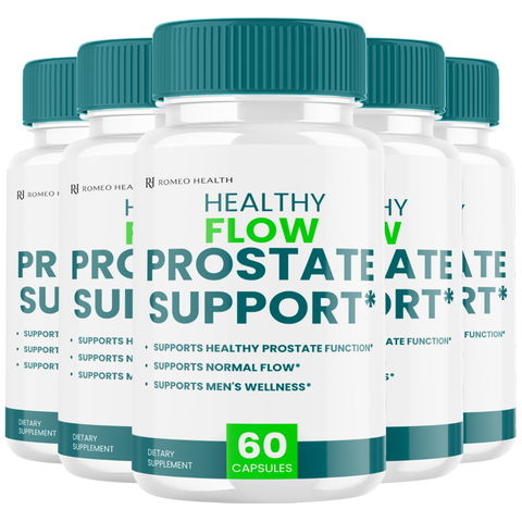 Healthy Flow Official Prostate Support Urinary Function Supplement (5 Bottle)