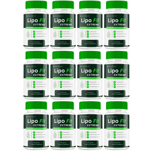 Lipo Fit Official Extreme Weight Management Dietary Supplement (12 Bottle)