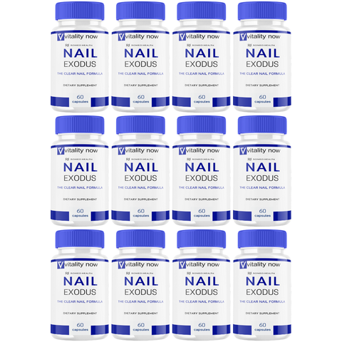 Nail Exodus Official Clear Nail Formula Nail Health Support Supplement (12 Bottle)