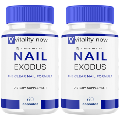 Nail Exodus Official Clear Nail Formula Nail Health Support Supplement (2 Bottle)