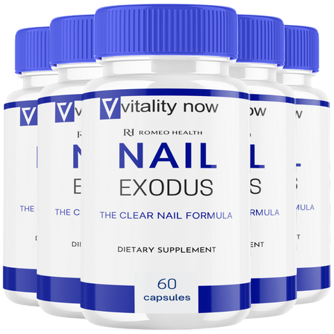 Nail Exodus Official Clear Nail Formula Nail Health Support Supplement (5 Bottle)