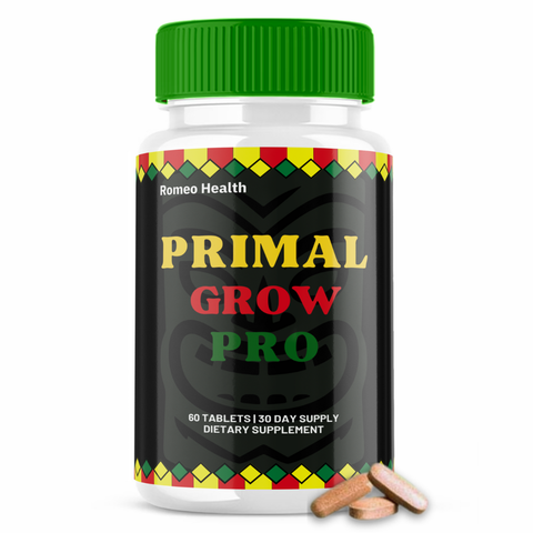 Primal Grow Pro Official - Men's Health & Endurance (1 Bottle)