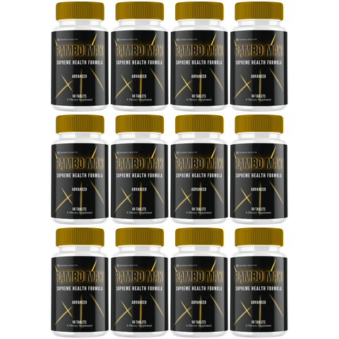 Rambo Max Official Male Performance Supplement RamboMax (12 Bottle)