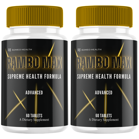 Rambo Max Official Male Performance Supplement RamboMax (2 Bottle)