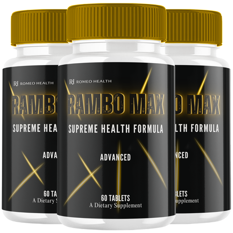Rambo Max Official Male Performance Supplement RamboMax (3 Bottle)