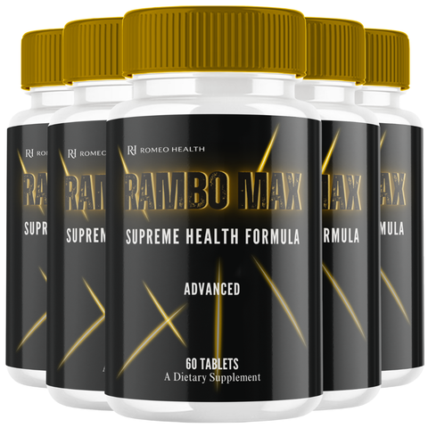 Rambo Max Official Male Performance Supplement RamboMax (5 Bottle)