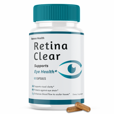 Retina Clear Capsules, RetinaClear Eye Health Support (1 Bottle)