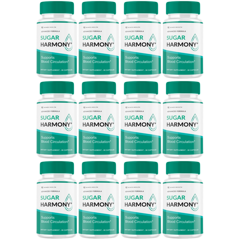 Sugar Harmony Official Gluco Blood And Cardiovascular Support (12 Bottle)