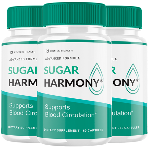 Sugar Harmony Official Gluco Blood And Cardiovascular Support (3 Bottle)