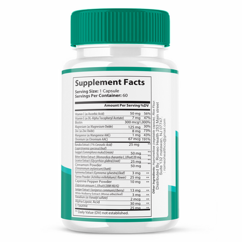 Sugar Harmony Official Gluco Blood And Cardiovascular Support (1 Bottle)
