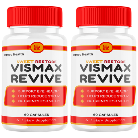 Vismax Revive Official, Advanced Eye Supplement for Clear and Healthy Eyes (2 Bottle)