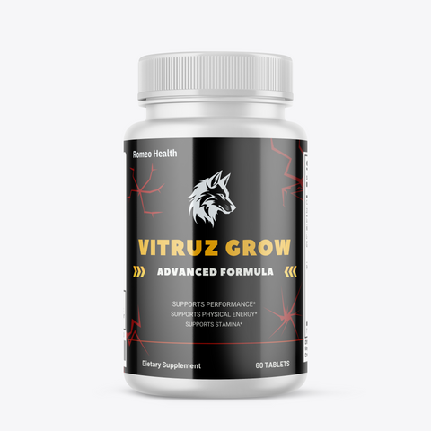 Vitruz Grow Tablets for Men, Advanced Male Performance Formula 60ct