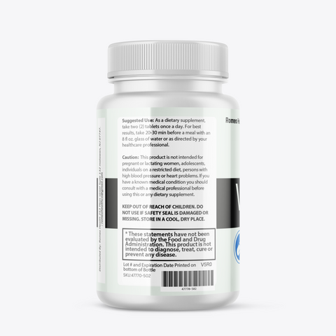 ( 2 Pack ) Vmax Male Performance Tablets, Advanced Formula for Men, Stamina & Energy 60ct