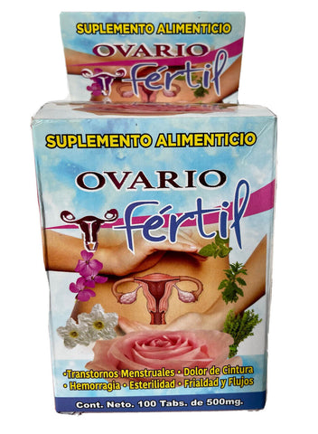 Ovario Fertil 100 tablets 500 mg Nutritional supplement Producto 100% Original