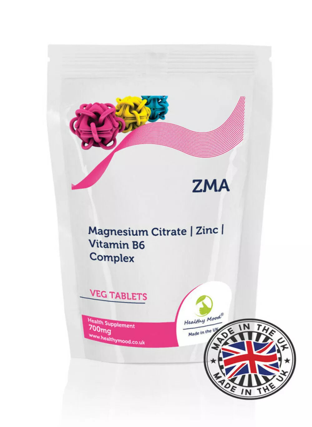 Zma Magnesium Citrate Zinc Vitamin B6 Complex Tablets
