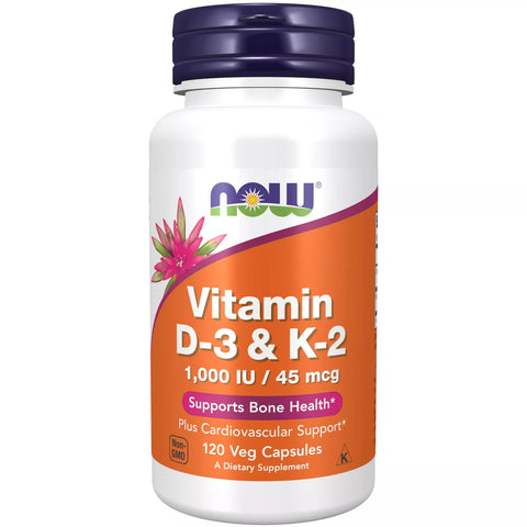 Suplementos, Vitamina D-3 Y K-2, 1000 Ui/45 Mcg, Mas Apoyo Cardiovascular