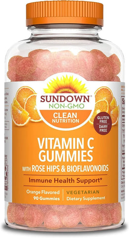 Gomitas De Vitamina C Sundown Con Escaramujo Y Bioflavonoides Citricos