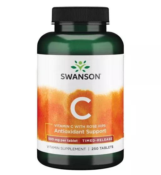 Swasnon Vitamin C with Skirmishes Timed-Release 500mg 250 Tablets