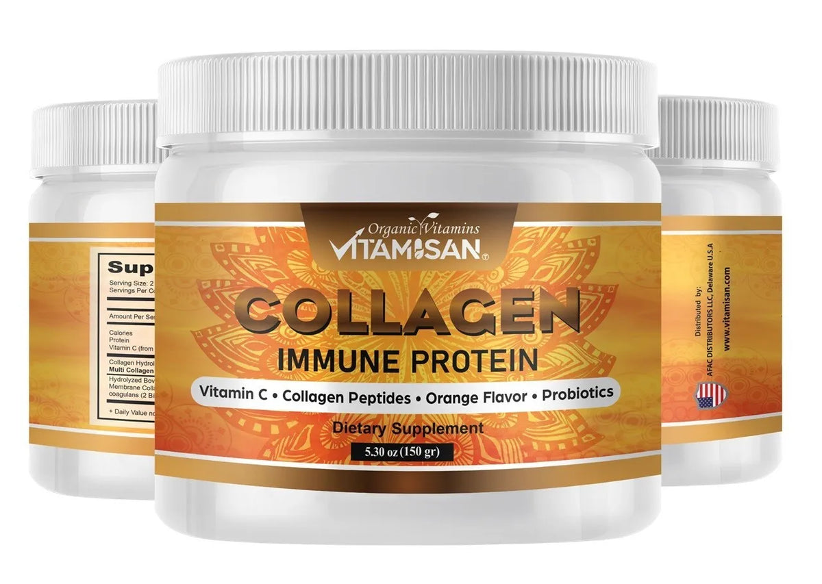 Collagen Peptides Powder  Orange Hydrolyzed Collagen Anti-Aging Protein