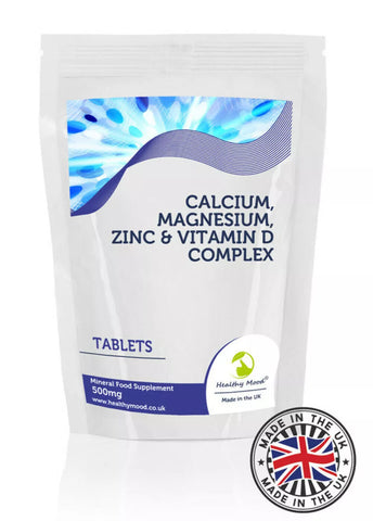 Calcio Magnesio Cinc Y Tabletas de Vitamina D Complejo Pack De 120