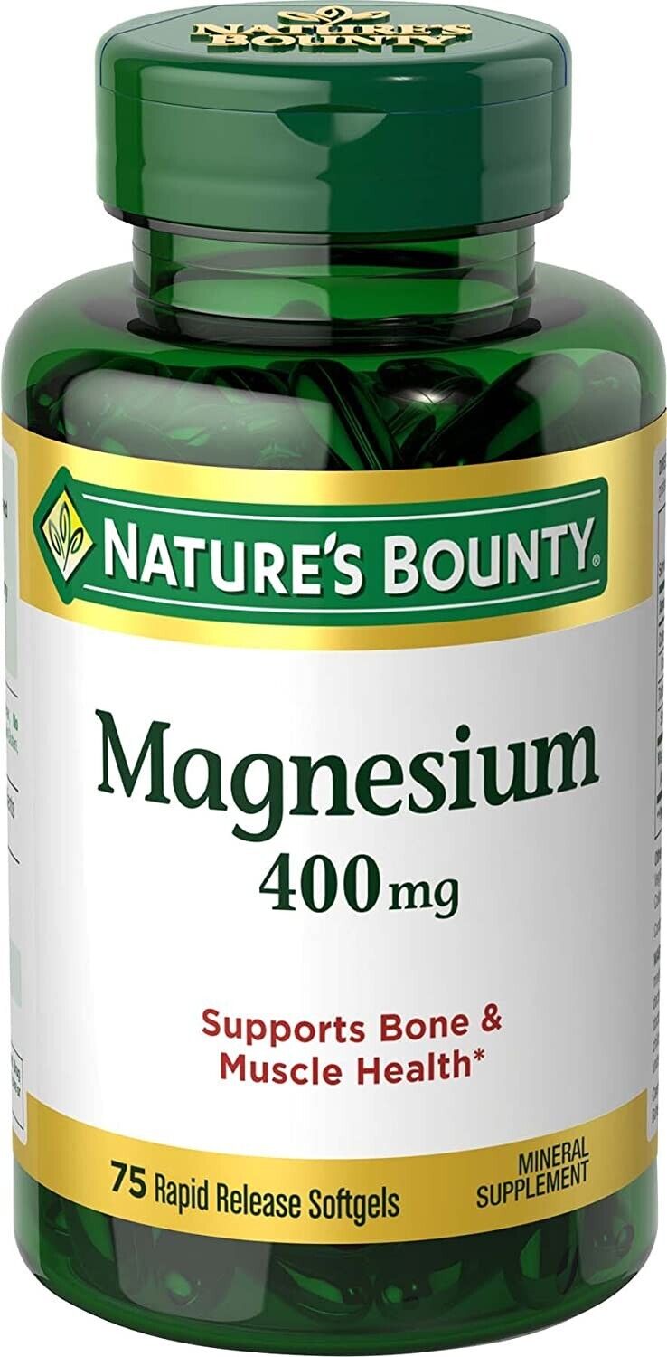 Suplemento De Magnesio Para La Salud Completa Pastillas De 400mg - 75 Pastillas
