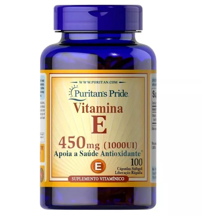 Vitamina E 450 MG 1000UI Apoya el sistema inmunológico y la nutrición de la piel