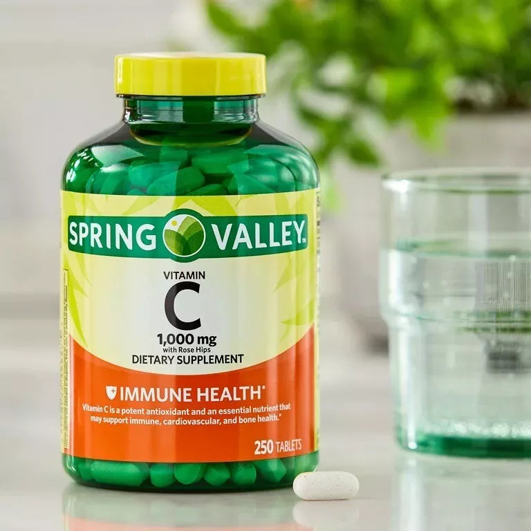 Tabletas De Vitamina C 1,000mg 250 Cápsulas Suplemento Dietético. Vitamin C