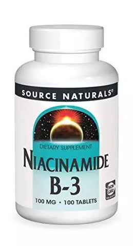 100 Tabletas Suplemento Niacinamida B-3 Ayuda el Sistema Nervioso y Digestivo