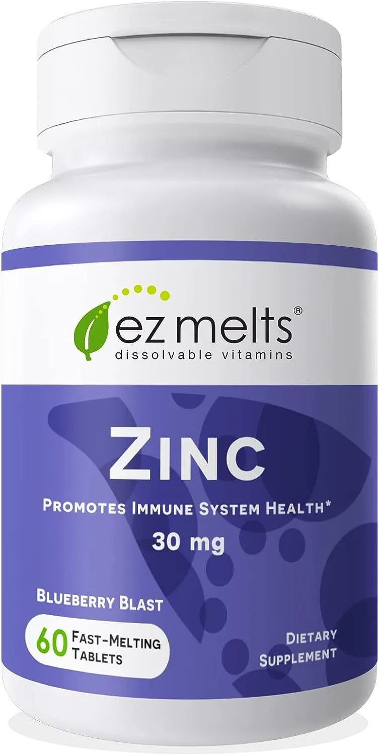 Suplemento De Zinc Soluble 30 Mg, Sin Azucar, Suministro Para 2 Meses