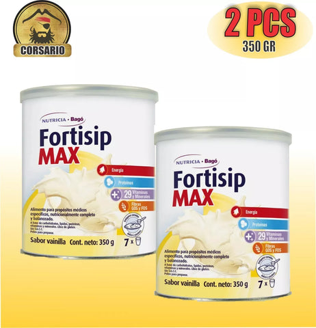 Fortisip Complete and balanced Nutritional Supplement  VANILLA x 350 gr-PACK X2